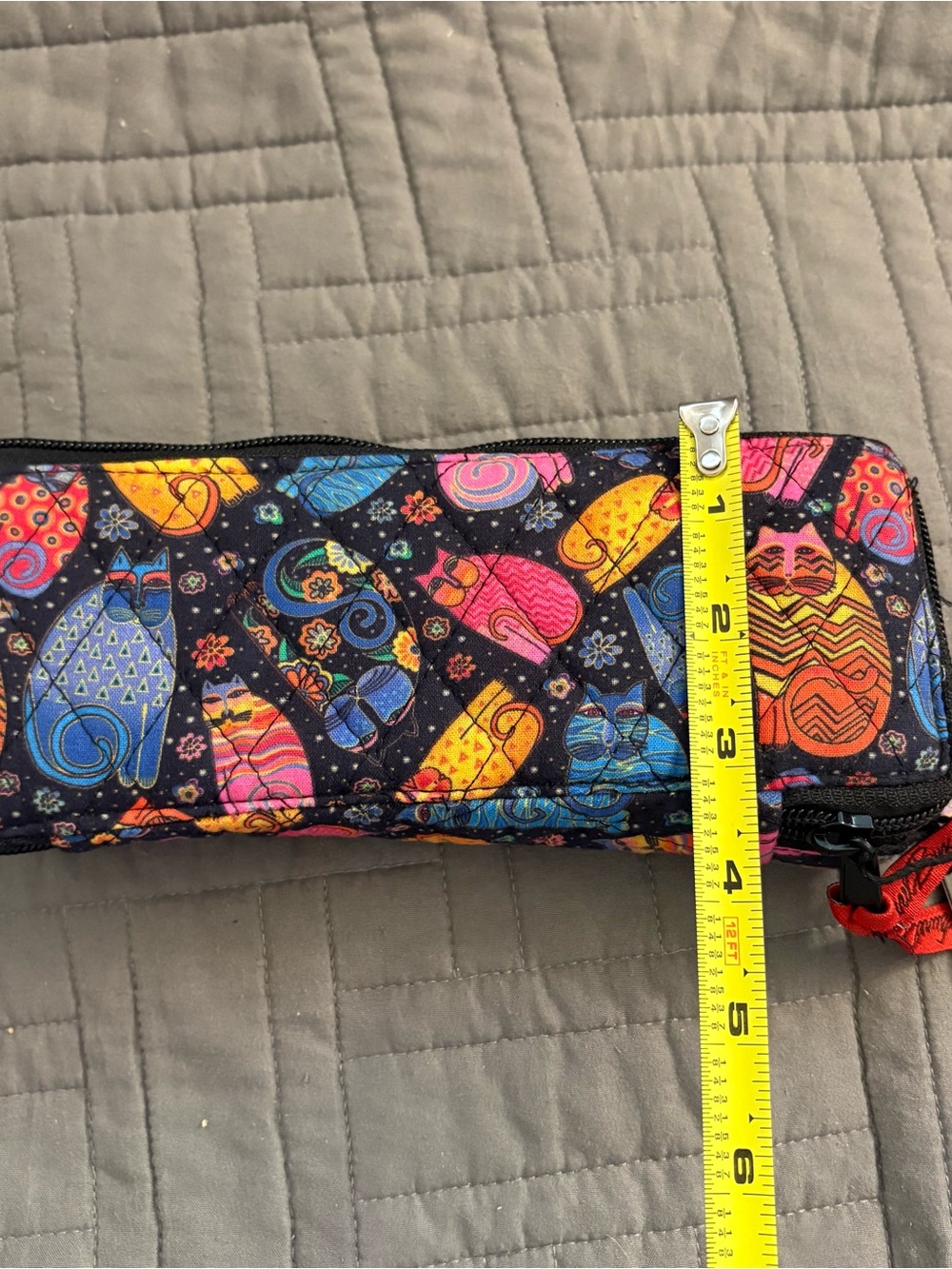 Laurel Burch 7-Day Quilted Pill Organizer Cat Design Travel Pill Box Multicolor - Picture 4 of 9